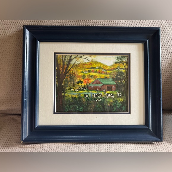 Other - Vintage Janet Munro "Fall Country Farming" Giclee Print (1994) – Signed & Dated